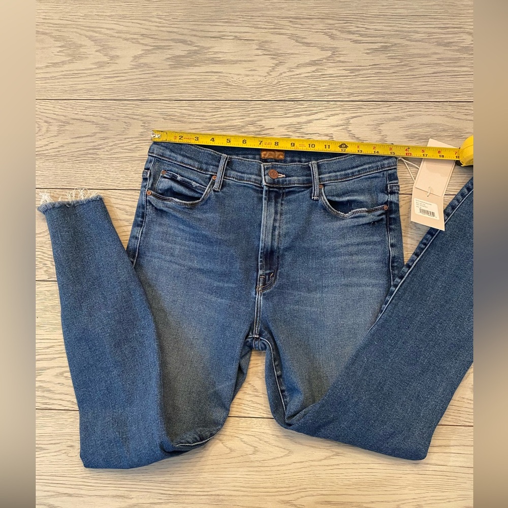 mother denim the stunner ankle zip fray jean - Picture 8 of 11